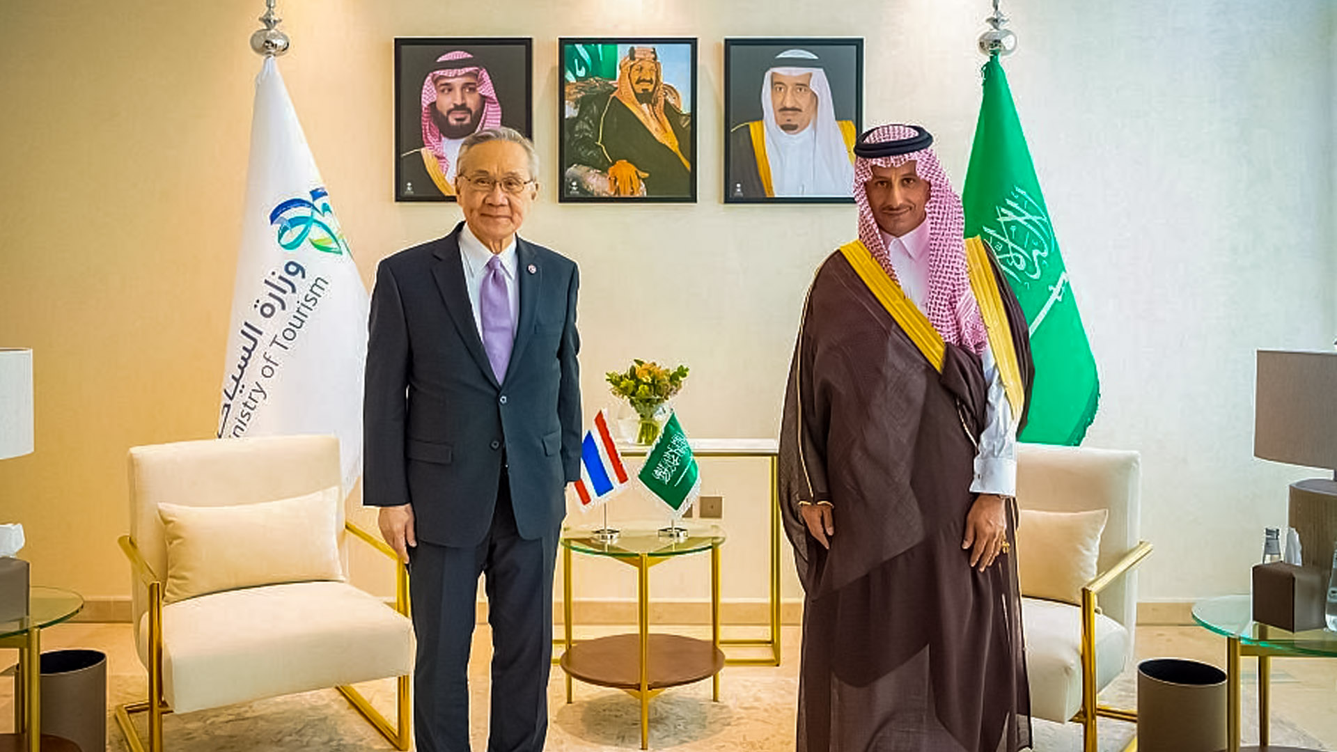 Deputy Prime Minister of Thailand meets with Saudi Minister of Tourism